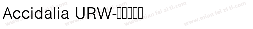 Accidalia URW字体转换